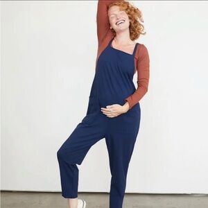Storq Anytime Maternity Overalls - Size Small (Blue)